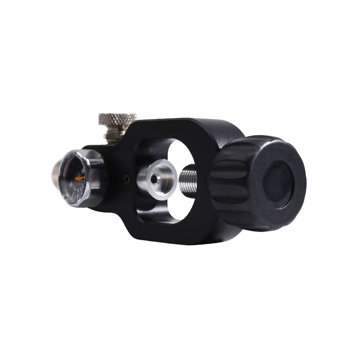 Scuba Adapter Snorkeling Diving Scuba To Small 8MM Adapter Head Valve Scuba Cylinder AdapterBlack