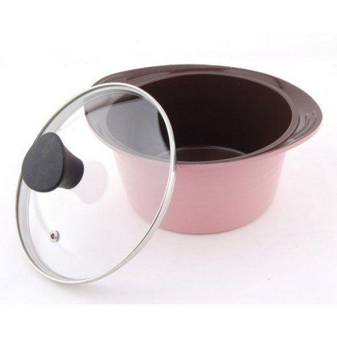 Kitchen Art Bone Ceramic Pot Set Of 4 Pink