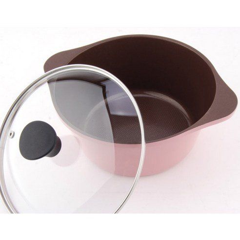 Kitchen Art Bone Ceramic Pot Set Of 4 Pink