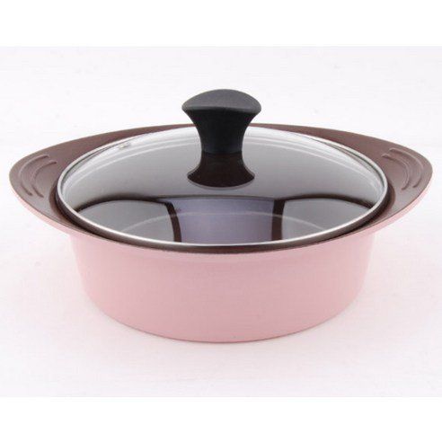 Kitchen Art Bone Ceramic Pot Set Of 4 Pink