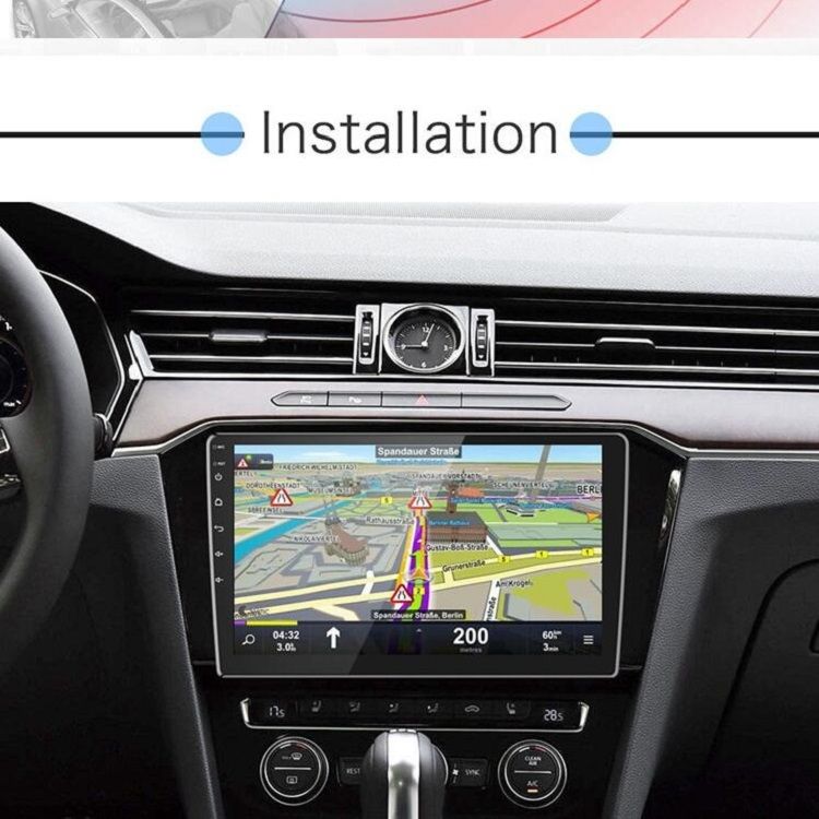 Car , Size:9inch 2+32G, Specification:Standard+8 Lights Camera