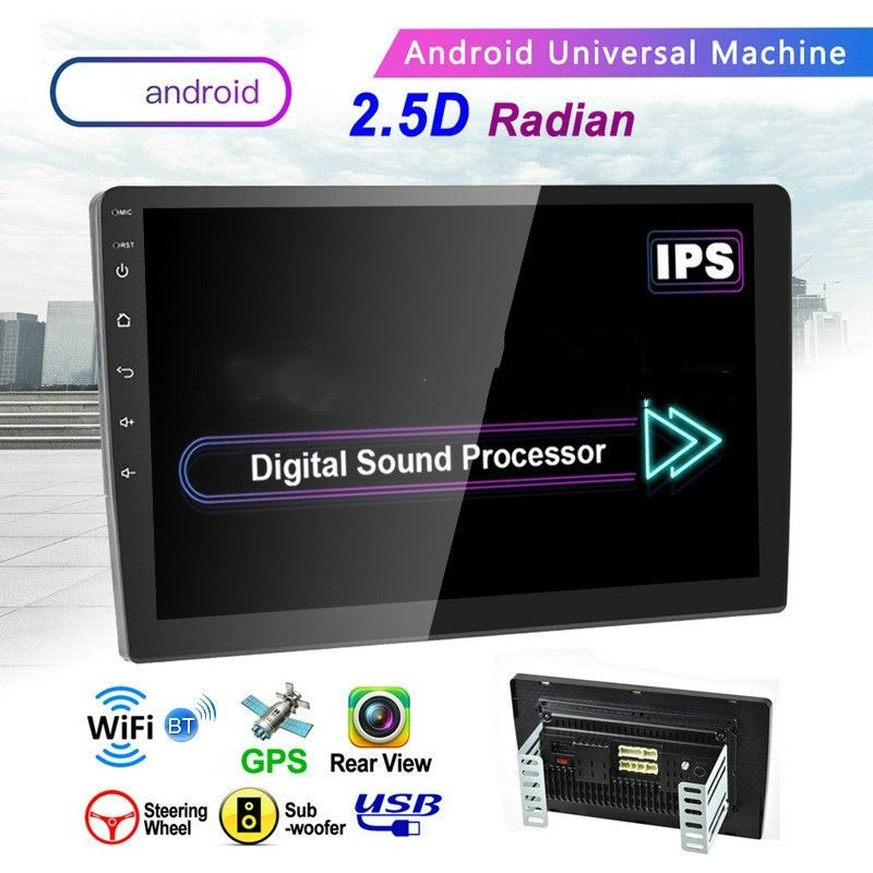 Car , Size:9inch 2+32G, Specification:Standard+8 Lights Camera