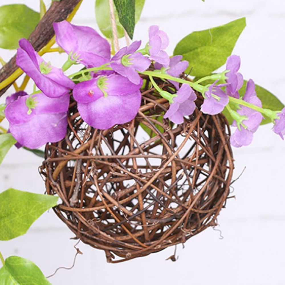 Color Earthy Rattan Ball Christmas Celebration-Type 1