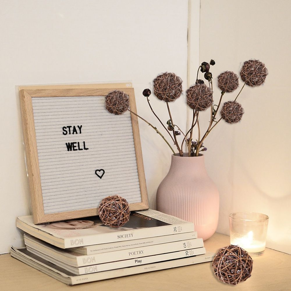 Color Earthy Rattan Ball Christmas Celebration-Type 1