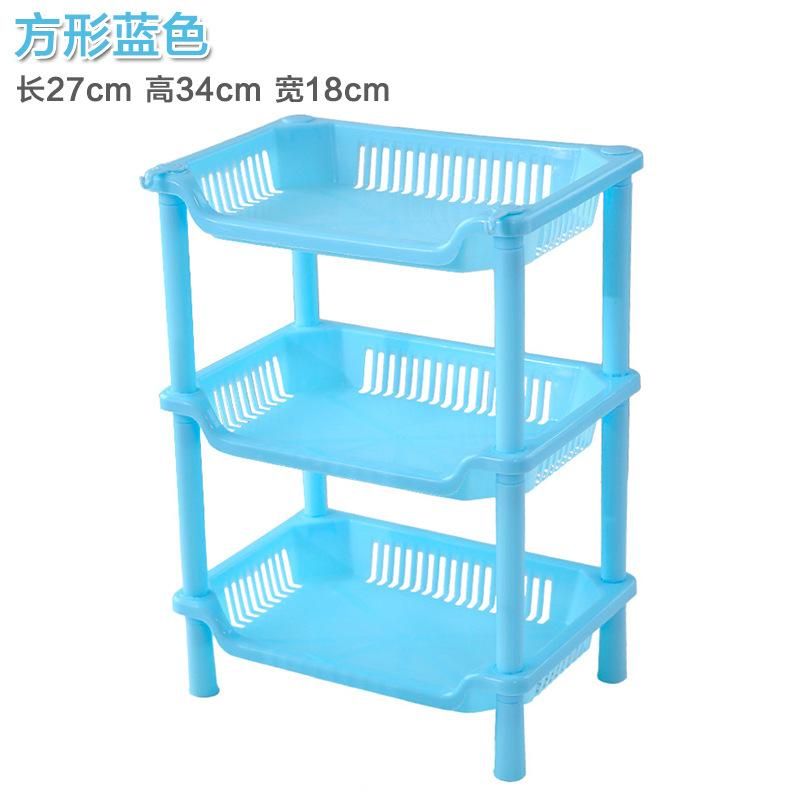 3-Layers Kitchen Storage Rack Shelve Plastic embled Sundries Food Sh Dish Holder Bathroom Organizer Accessories