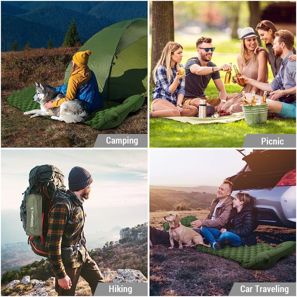 Camping Sleeping Pad With Pillow Ultralight