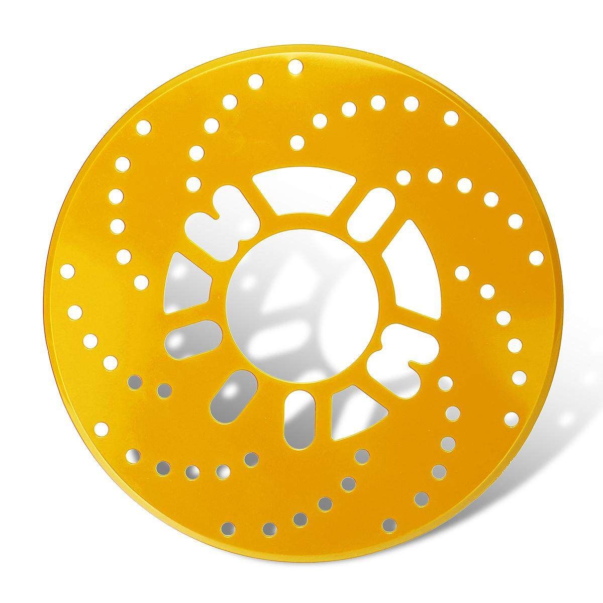 4pcs Gold Aluminium Car Wheel Brake Disc Cover Vehicle Decorative Rotor Cross Drilled