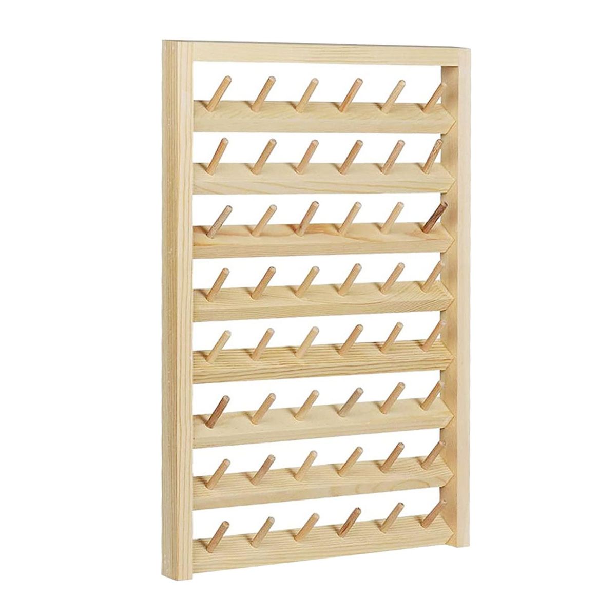 Wall Door Mount Thread Holder Organizer Storage Knitting Accs 48 Spool