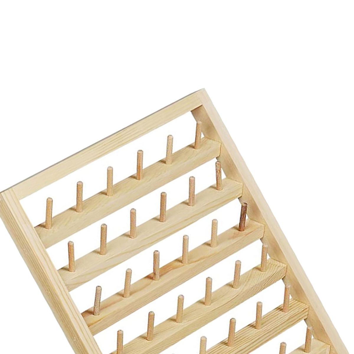 Wall Door Mount Thread Holder Organizer Storage Knitting Accs 48 Spool