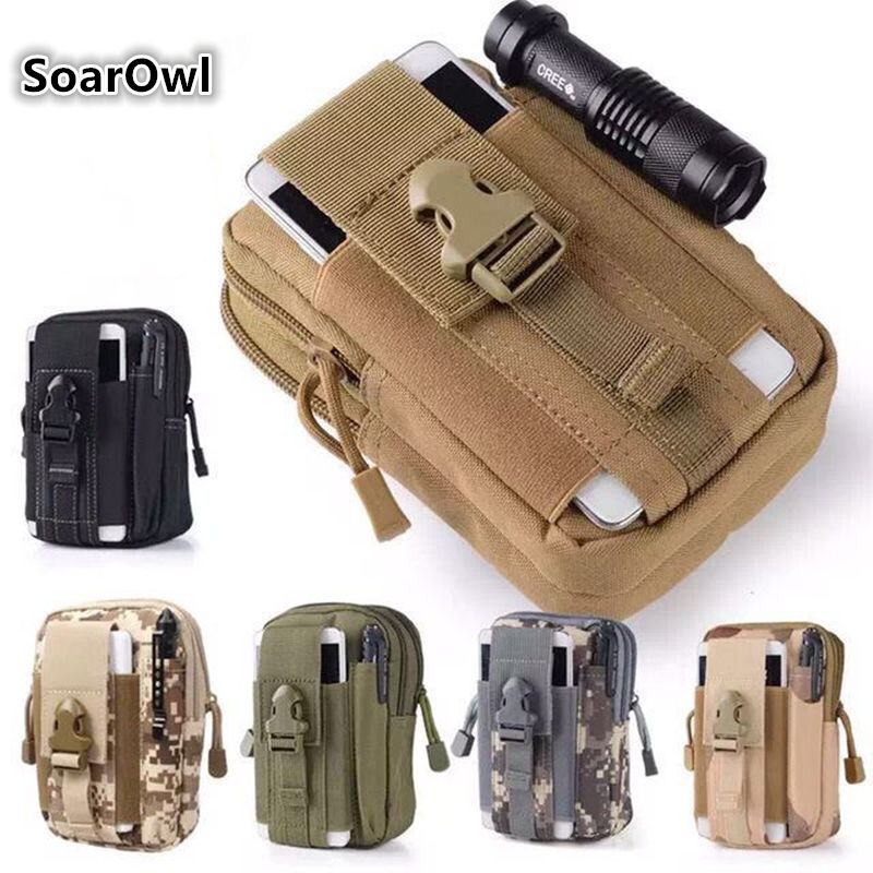 Tactical Molle Pouch Belt Waist Bag Military Fan Small Bag