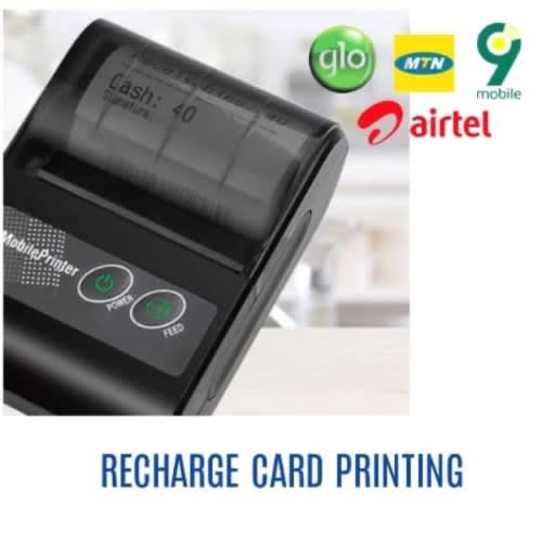 Mobile Recharge Card & Receipt Printer