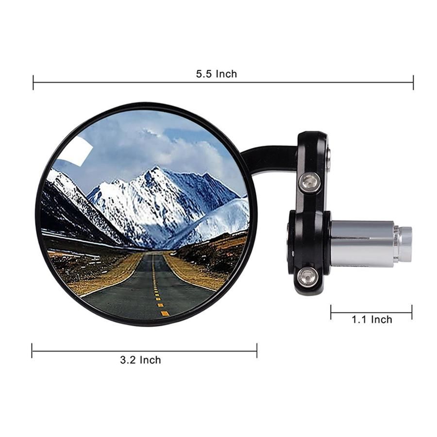 Bicycle Rear View Handlebar Mirrors MTB Bike Handle