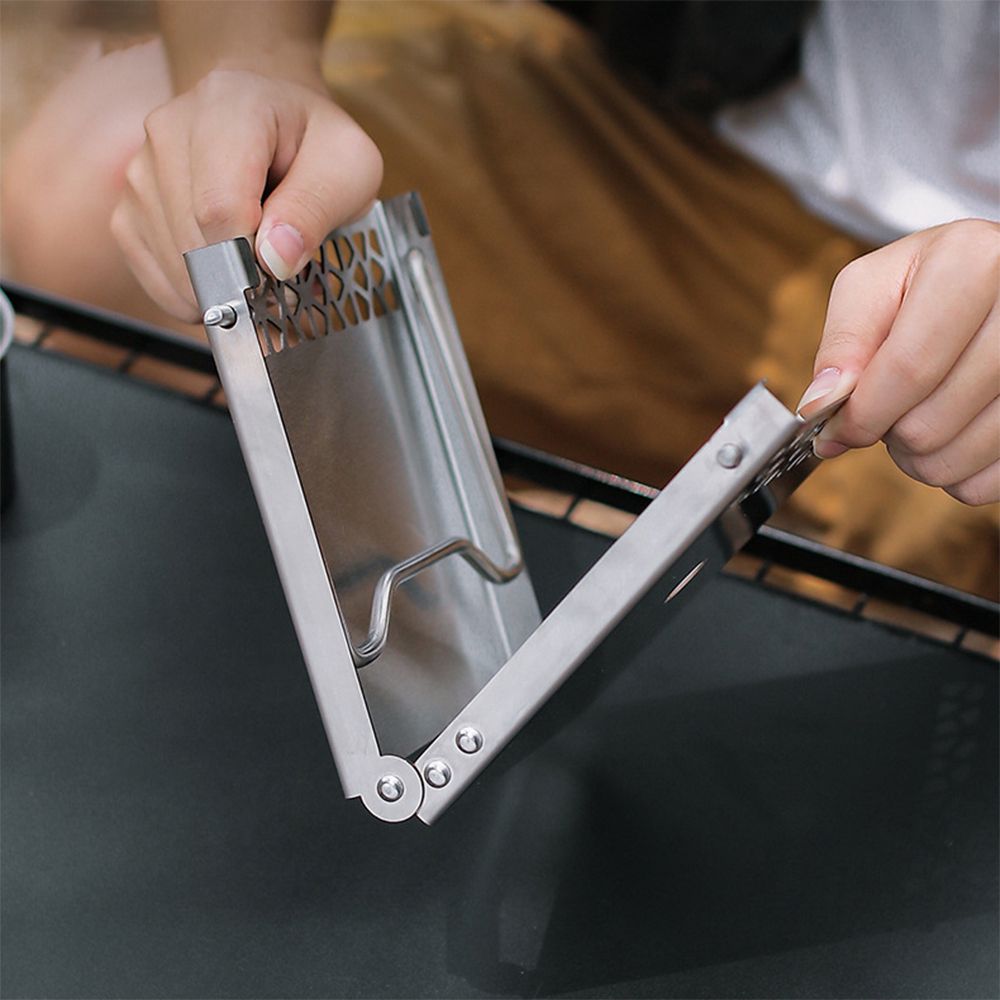 Outdoor Folding Camp Stove Stand Cooking Station Table For