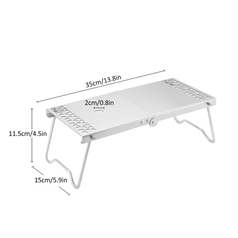 Outdoor Folding Camp Stove Stand Cooking Station Table For