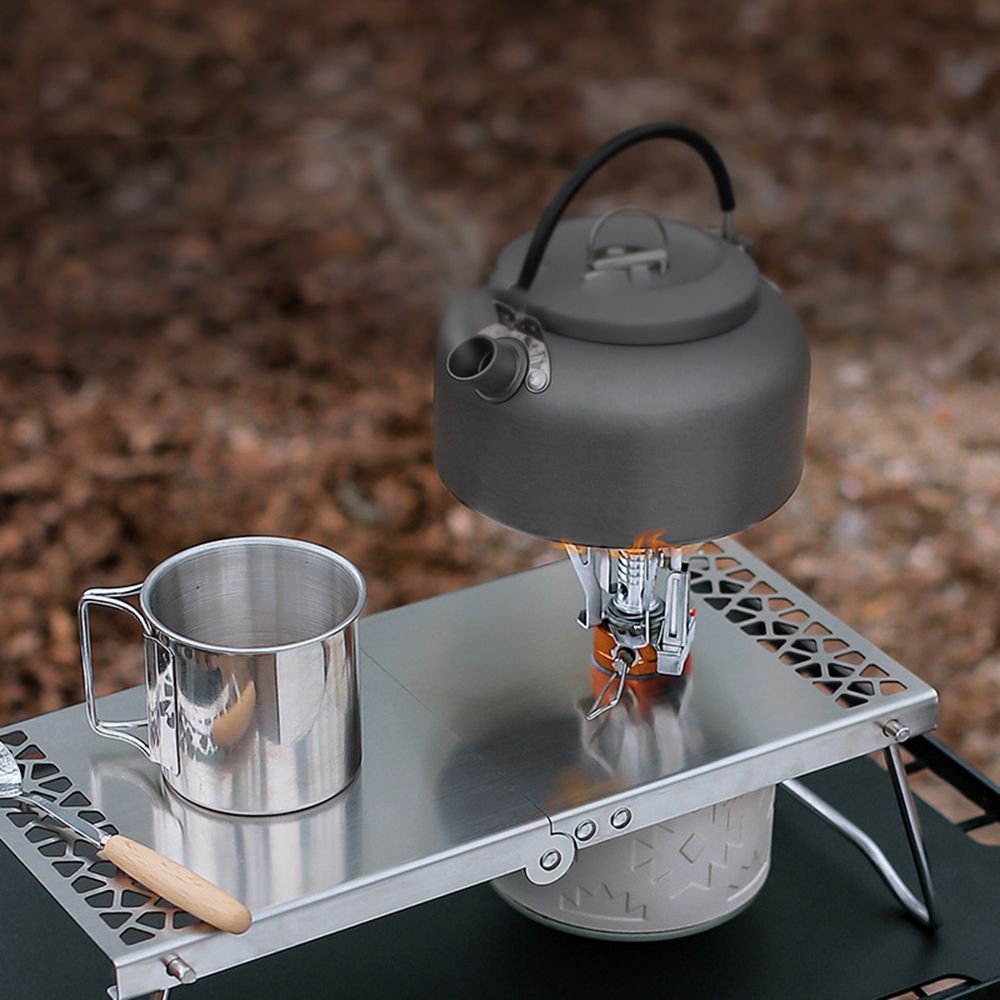 Outdoor Folding Camp Stove Stand Cooking Station Table For