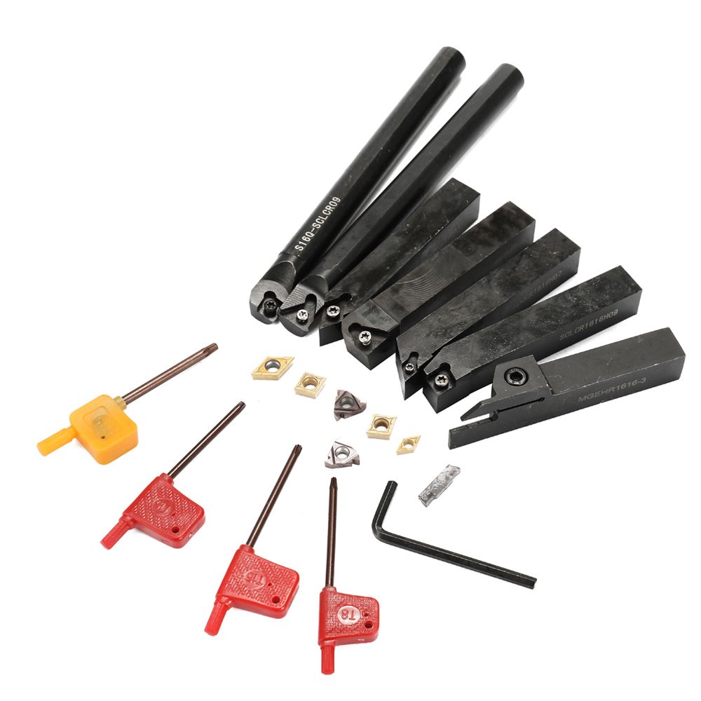 16mm Shank 7PCS With Carbide Insert Wrench DIY Set Metal