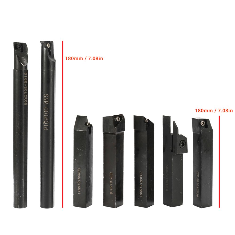 16mm Shank 7PCS With Carbide Insert Wrench DIY Set Metal