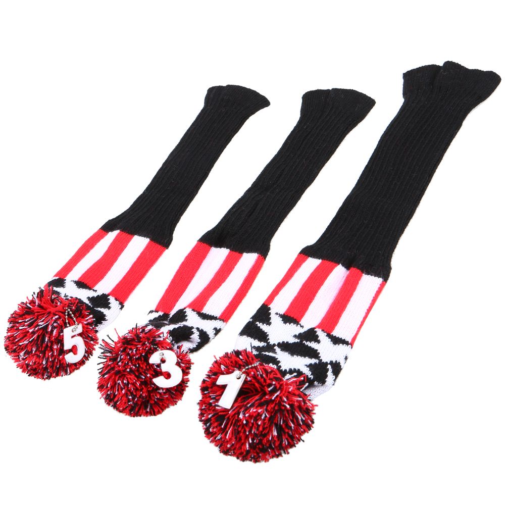 3 Pcs Golf Head Covers Set Wood Head Covers With Numbers