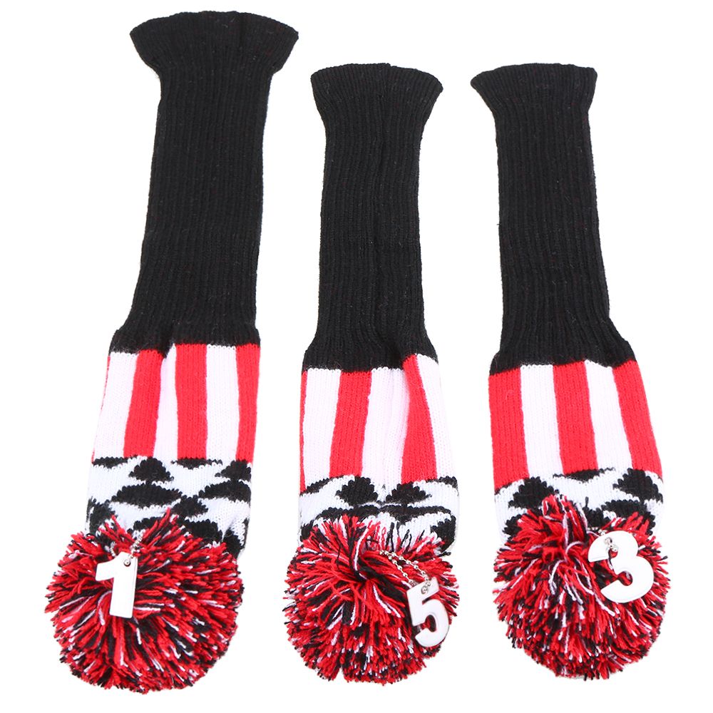 3 Pcs Golf Head Covers Set Wood Head Covers With Numbers