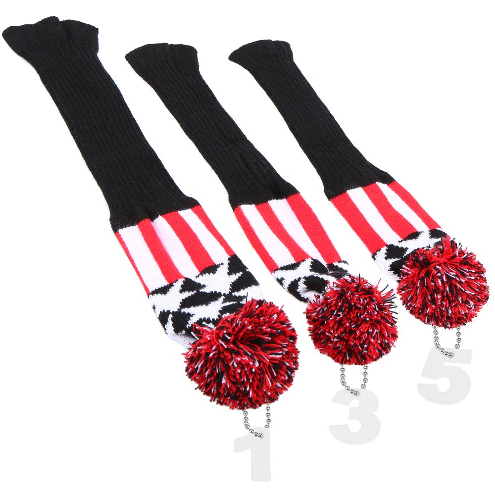 3 Pcs Golf Head Covers Set Wood Head Covers With Numbers