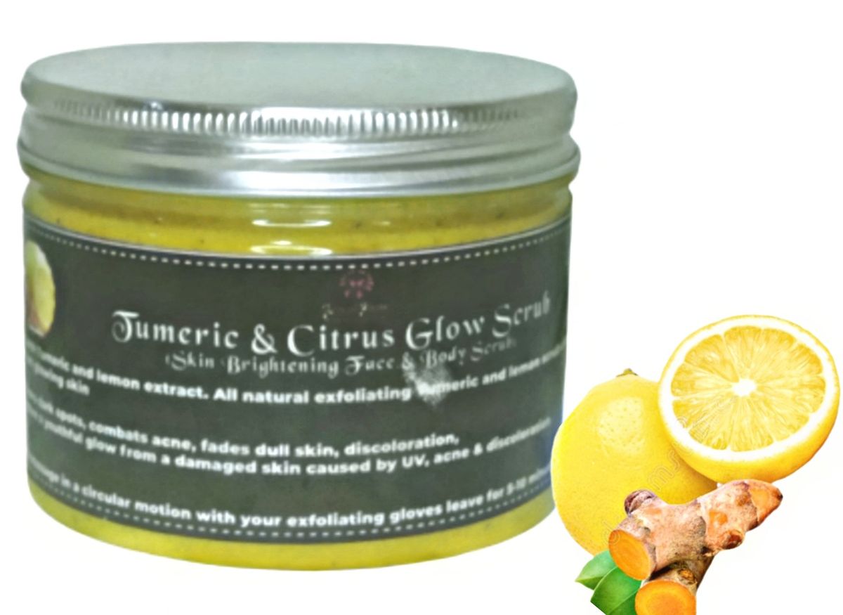 Tumeric & Citrus Brightening Scrub + Free 30ml Glow Oil