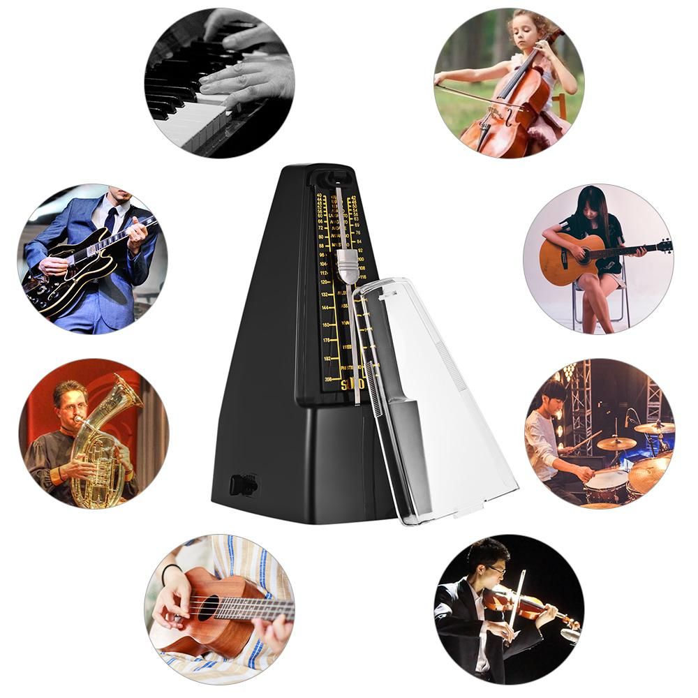 Standard Universal Mechanical Metronome ABS Material for Guitar Violin Piano Bass Drum Musical Instrument Practice Tool for Beginners