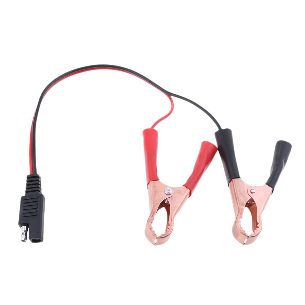 18AWG SAE To Alligator Clip Solar Battery Adapter
