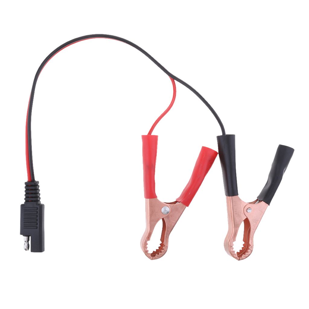 18AWG SAE To Alligator Clip Solar Battery Adapter