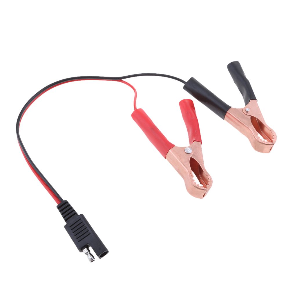 18AWG SAE To Alligator Clip Solar Battery Adapter