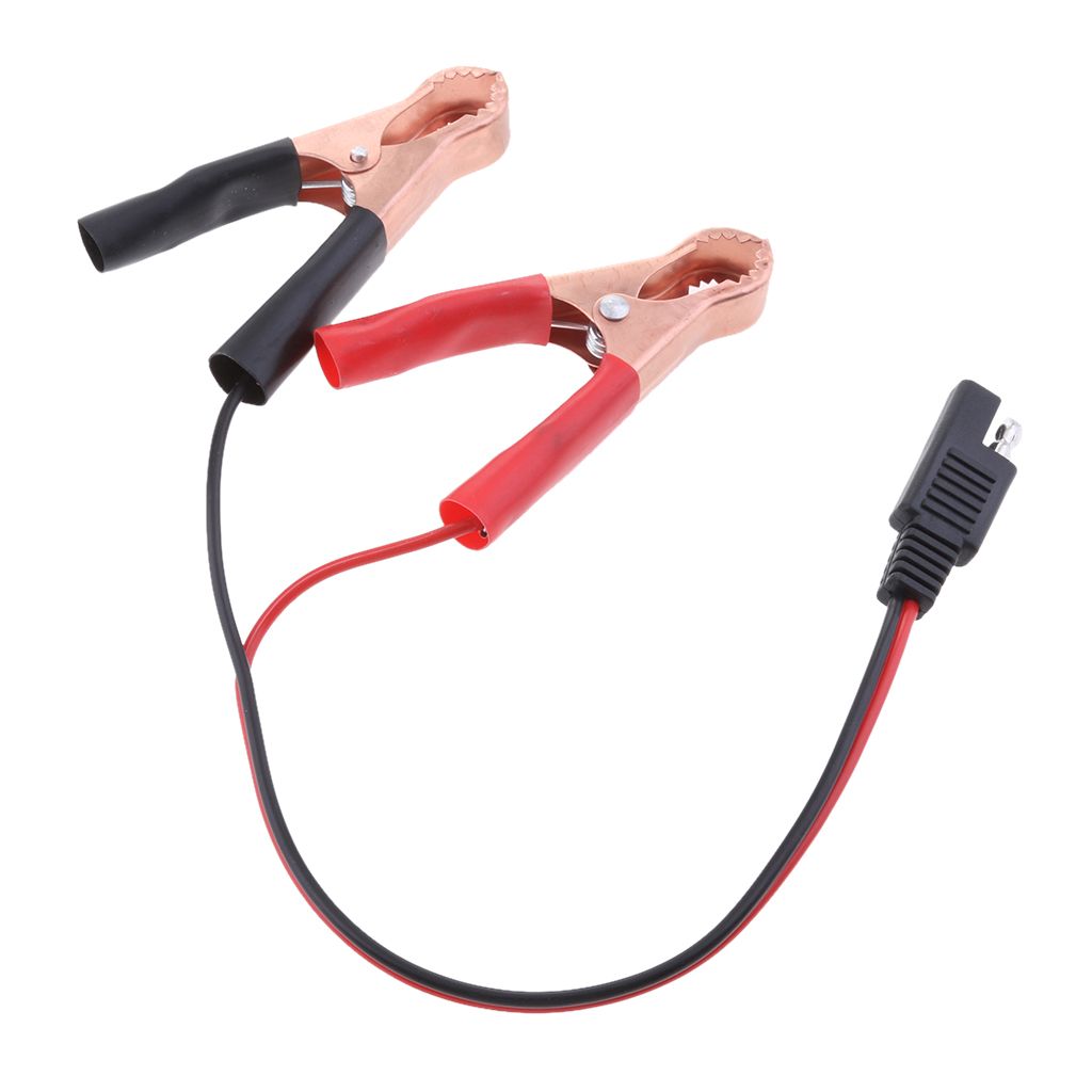 18AWG SAE To Alligator Clip Solar Battery Adapter