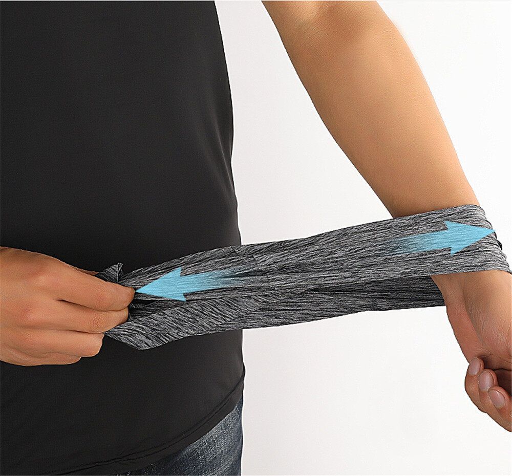 Summer Ice Silk Sunscreen Triangle Towel Men And Women Riding Ice Magic Headscarf Light Blue