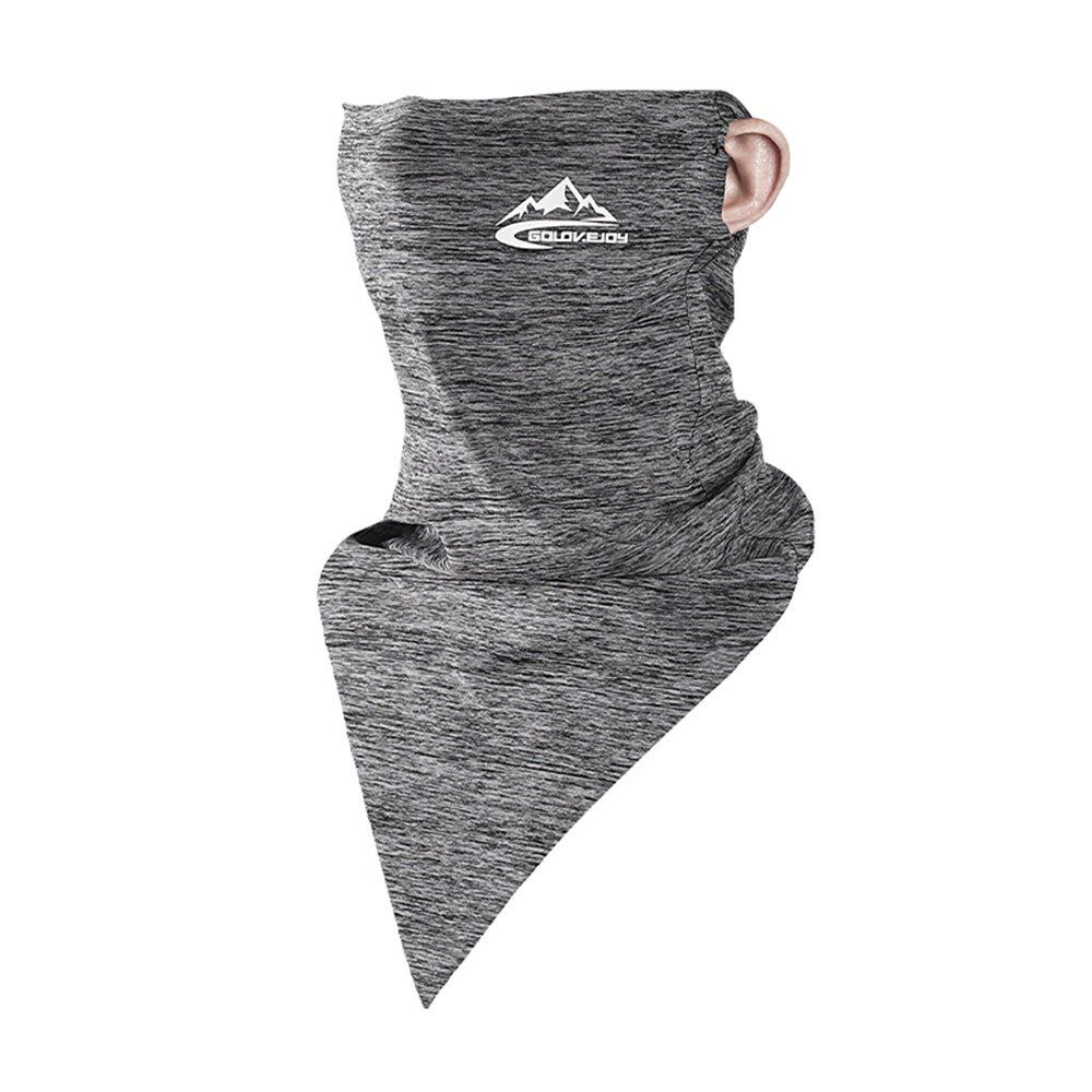 Summer Ice Silk Sunscreen Triangle Towel Men And Women Riding Ice Magic Headscarf Light Blue