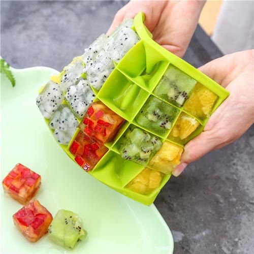 24 Grid Ice Cube Mold Silicone Ice Cube Tray Square Ice Tray Mould Easy Release Silicone Ice Cube Forms Bar Kitchen Accessories