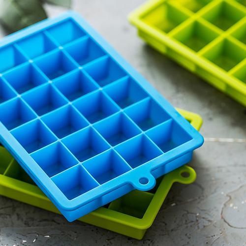 24 Grid Ice Cube Mold Silicone Ice Cube Tray Square Ice Tray Mould Easy Release Silicone Ice Cube Forms Bar Kitchen Accessories