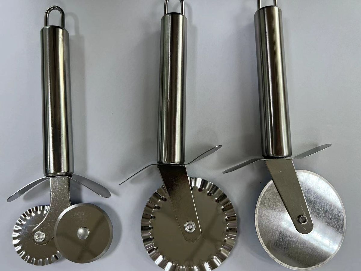 Stainless Steel Pizza Cutter Slicer Wheel Cake Bread Pies