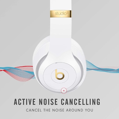 Studio3 Wireless Noise Cancelling Over-ear Headphones - Apple W1 Headphone White
