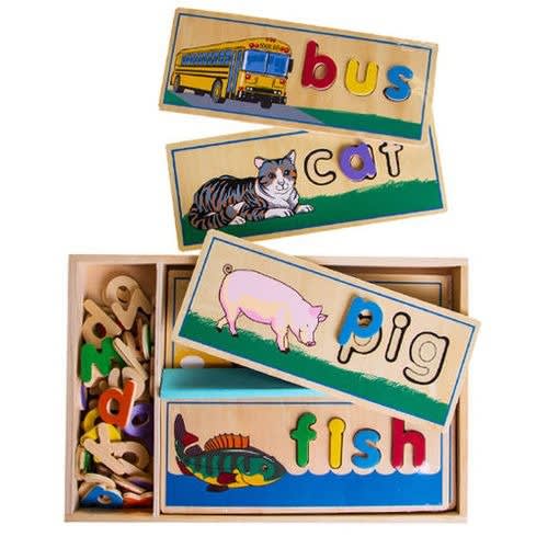 See And Spell Wooden Spellings Puzzle