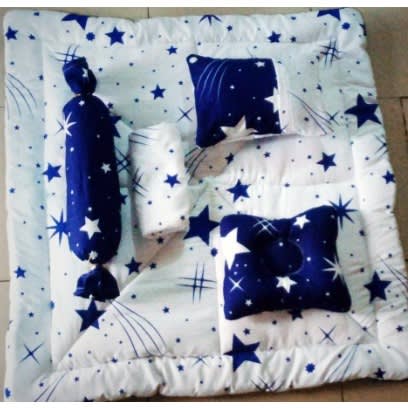 Baby Bedsheet Set With 4 Baby Bumpers  - Duvet - Pillows And Pillowcase