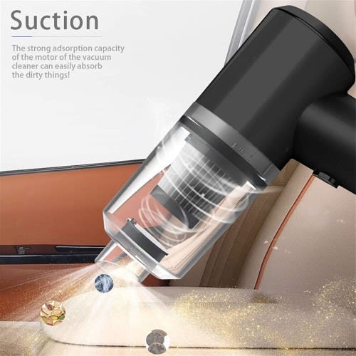 2 In 1 Wireless Car Vacuum Cleaner With Led Light