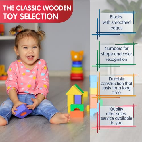 Count And Spell Block Set - 50-pieces - 12-months+