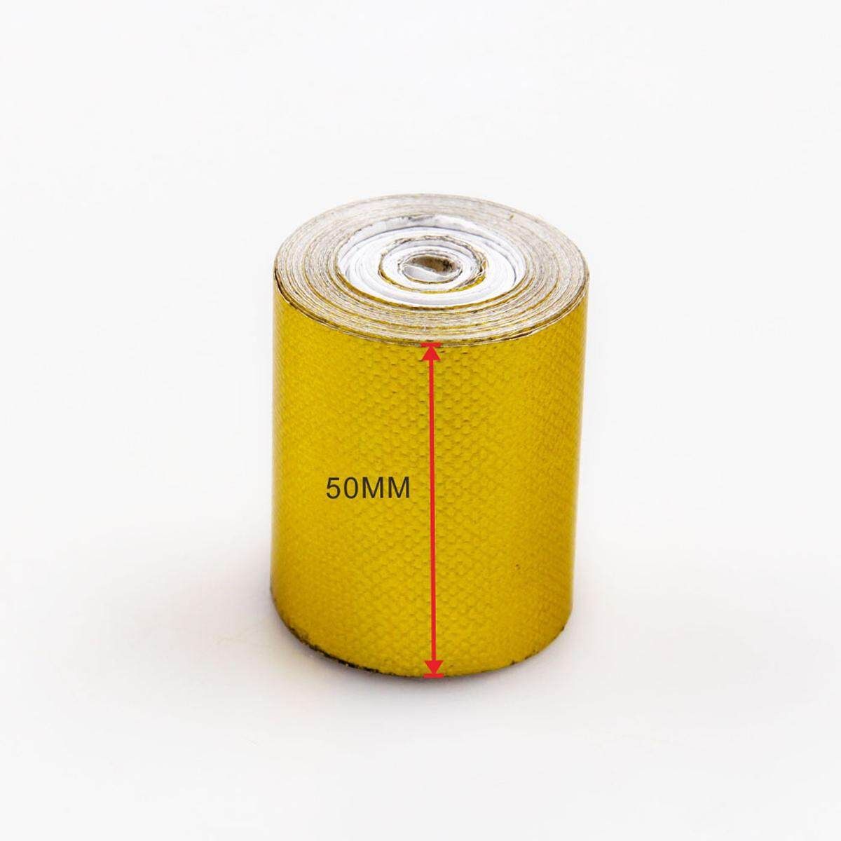 Gold 1200°f Continuous Car Auto High Temperature Heat Shield Wrap Protector Tape [Gold] Gold