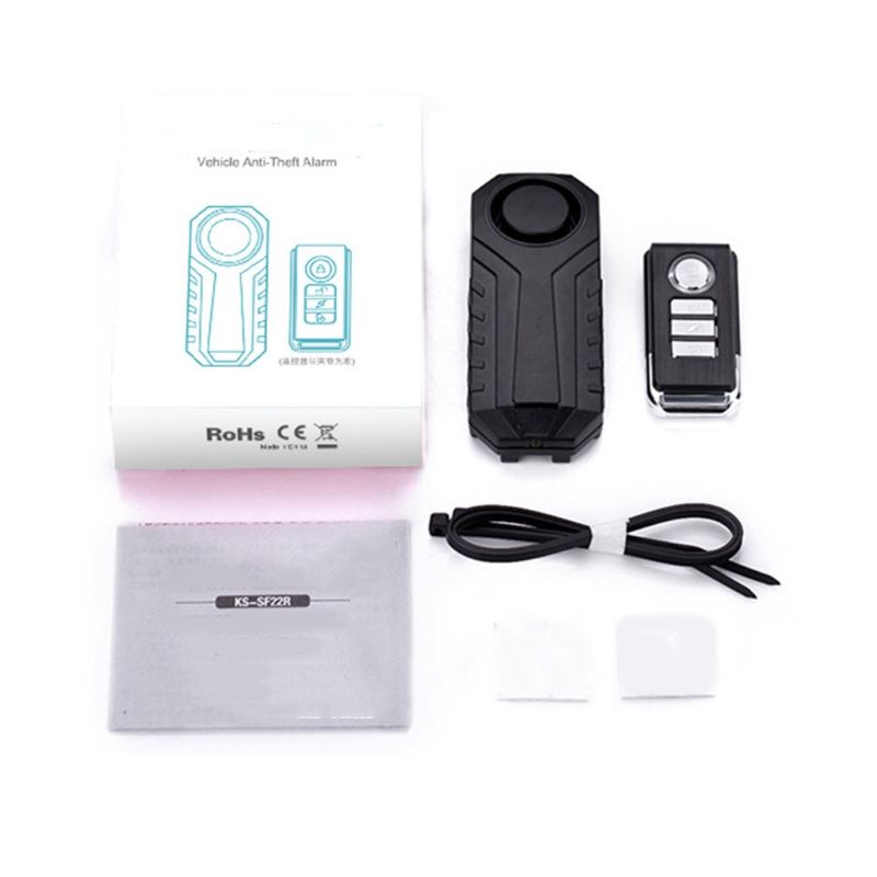 X5QF Anti Theft Burglar Bike Alarm With Remote, Waterproof