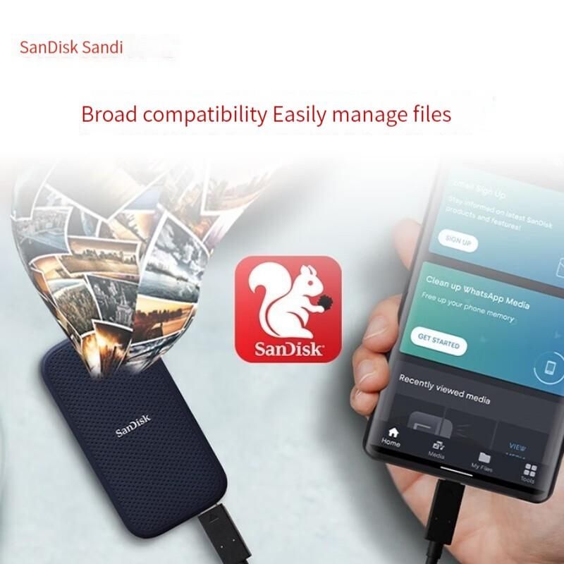 E61 V2 500GB Portable SSD Encrypted USB3.2