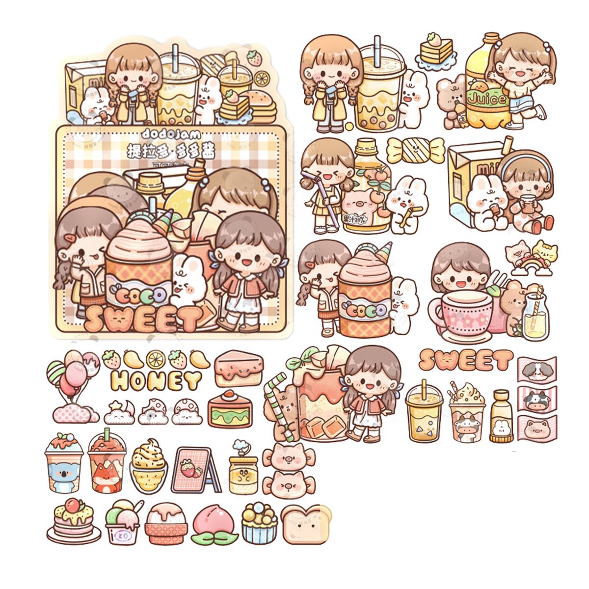 40Pcs Laptop Stickers Cartoon Decal Hand Account Journal C