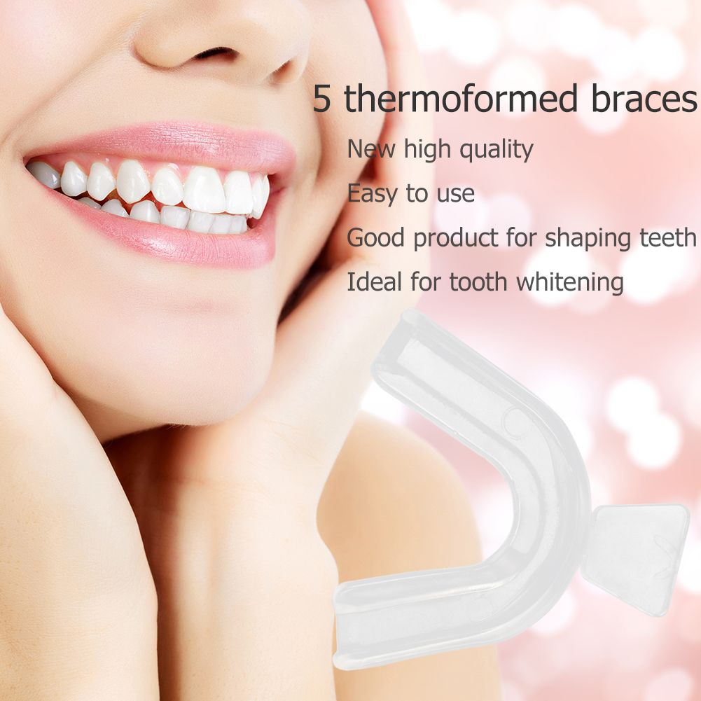 2/4pcs Soft Silicone Tooth Orthodontic S Set Mouth Guard Protector Dental Teeth Ning Trays Retainers Oral Hygiene Care