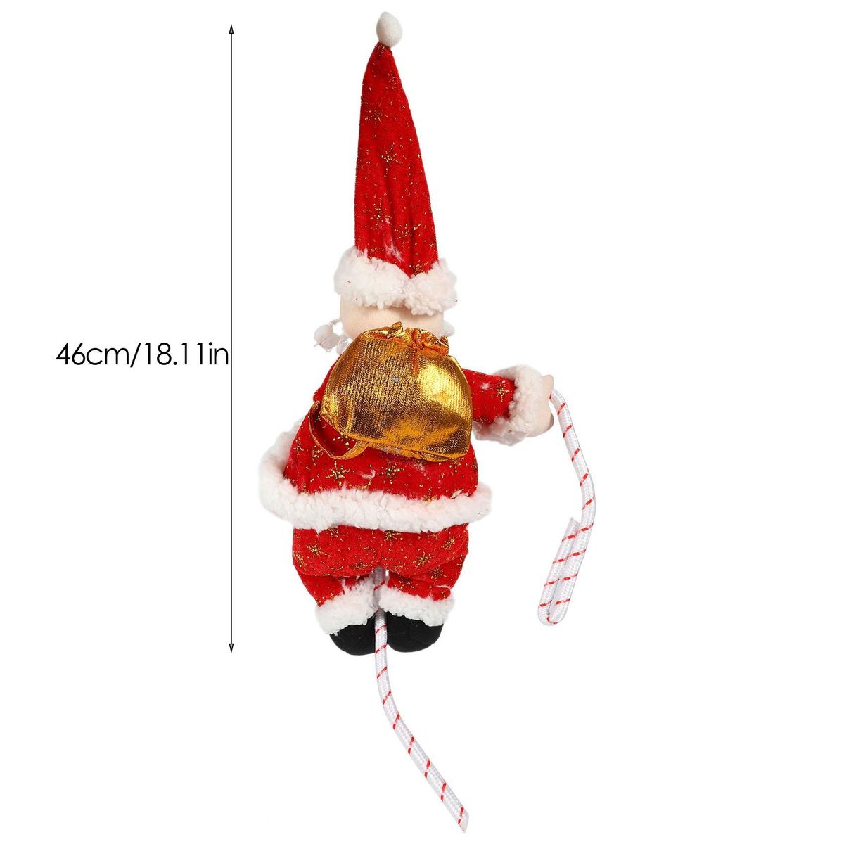 Santa Claus Climbing Rope Doll Decoration Pendant Gift Toy