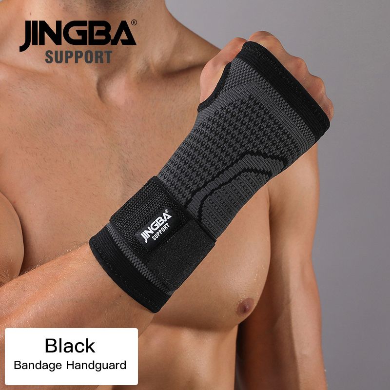 Ankle Bandage Football 1PCS Protector+Basketball Knee Pad Elbow SUPPORT JINGBA Hand Nylon Support+Wristband Wraps Support Boxing