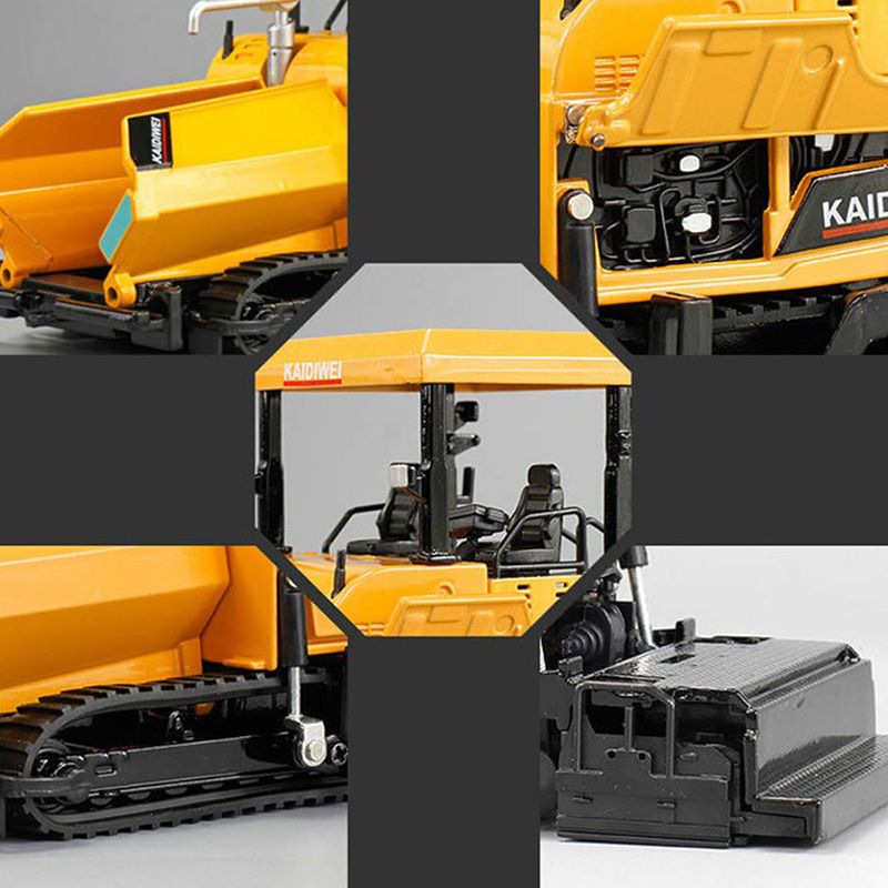 Alloy Diecast Paver Machine Paving Asphalt Highway