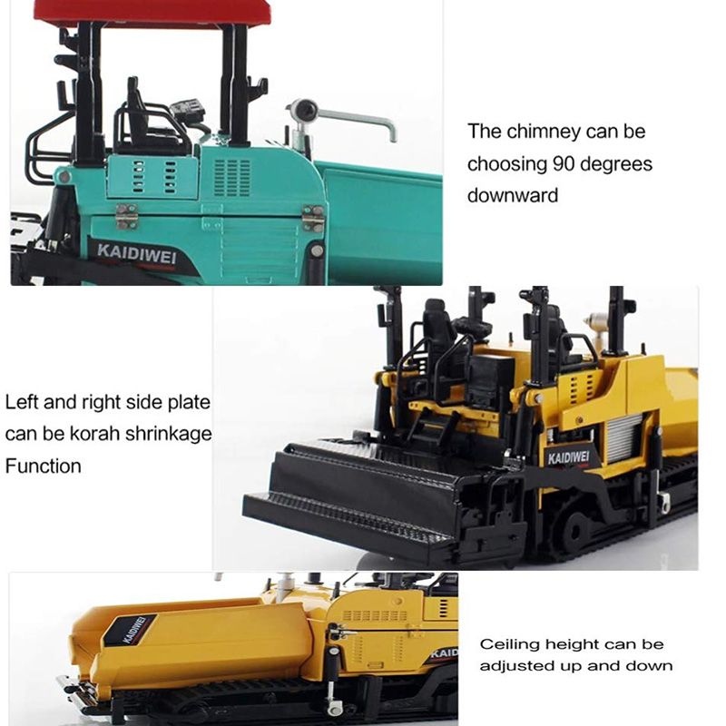 Alloy Diecast Paver Machine Paving Asphalt Highway