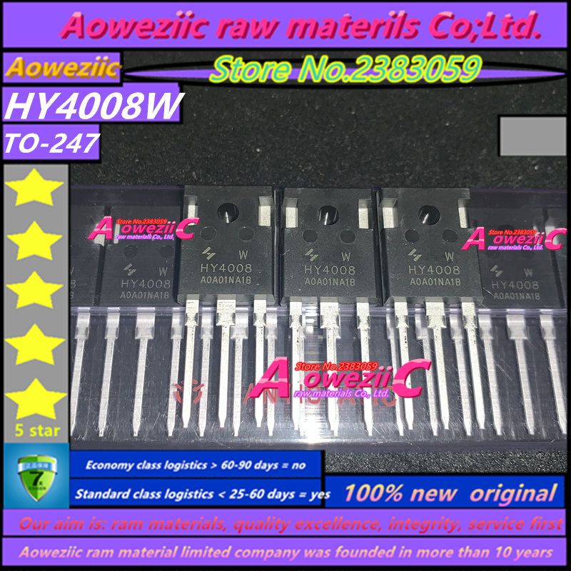 Aoweziic  2020+ 10PCS - 20 PCS - 50 PCS - 100 PCS  100% New Original HY4008 HY4008W  TO-247 MOSFET  Inverter Ultra Chip 80V 200A